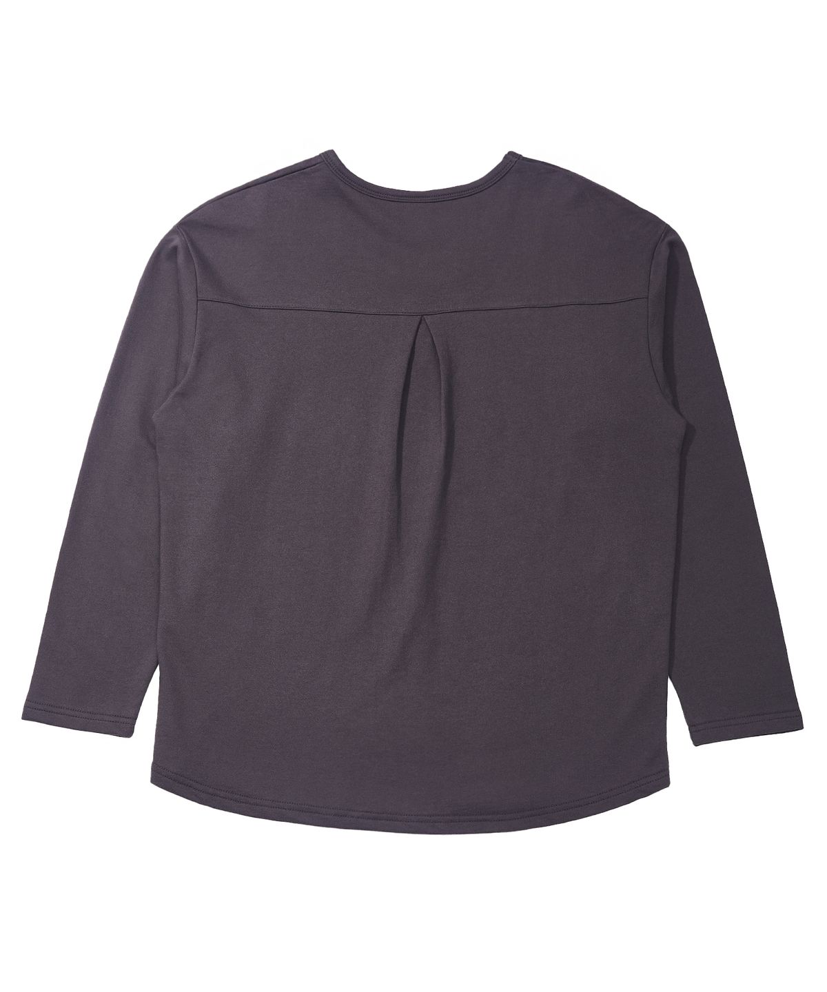 어낫띵(A NOTHING) ESSENTIAL PLEAT U-NECK TEE (Charcoal)