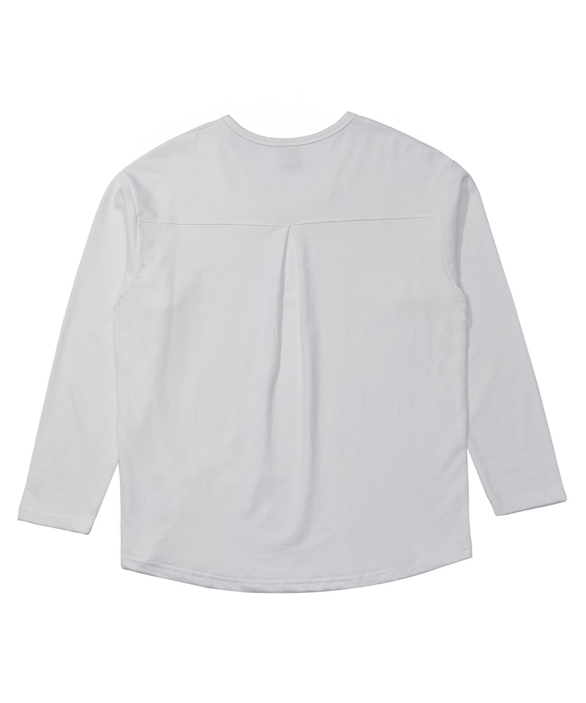 어낫띵(A NOTHING) ESSENTIAL PLEAT U-NECK TEE (Off-White)
