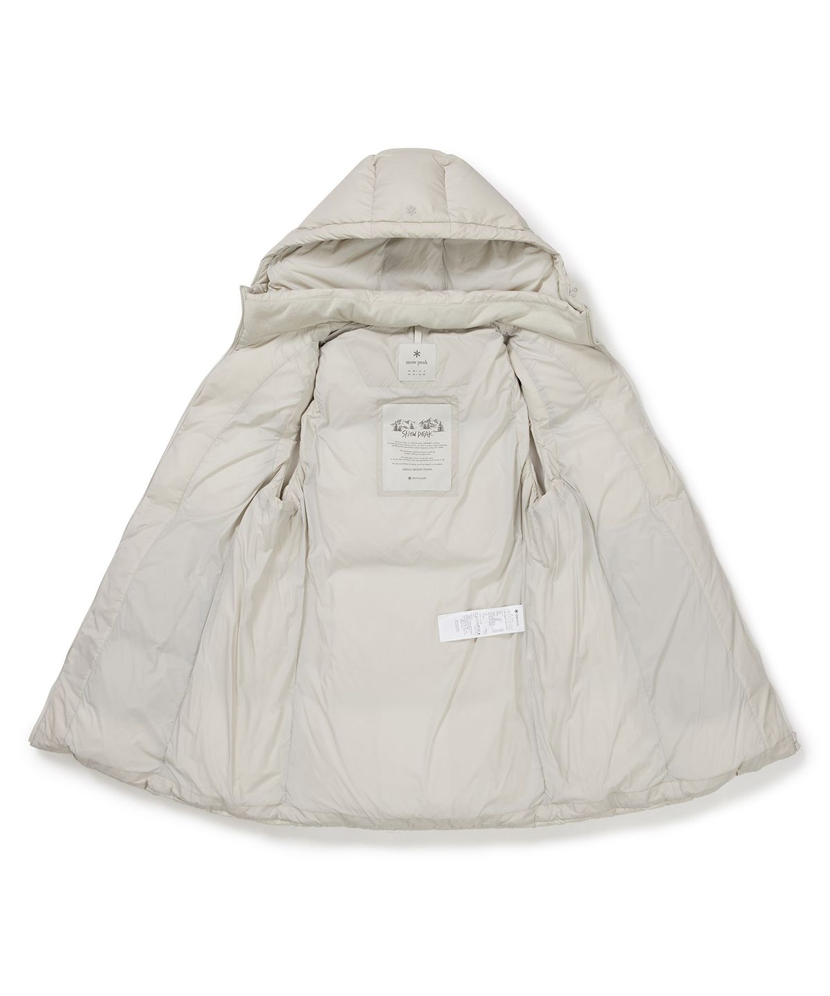스노우피크 어패럴(SNOWPEAK APPAREL) 티피코 여성 후드 벨티드 다운 베스트 (S24WWTDV03) Light Beige