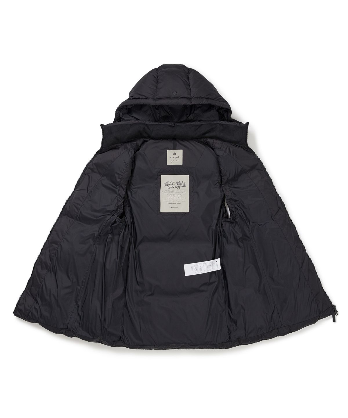 스노우피크 어패럴(SNOWPEAK APPAREL) 티피코 여성 후드 벨티드 다운 베스트 (S24WWTDV03) Black