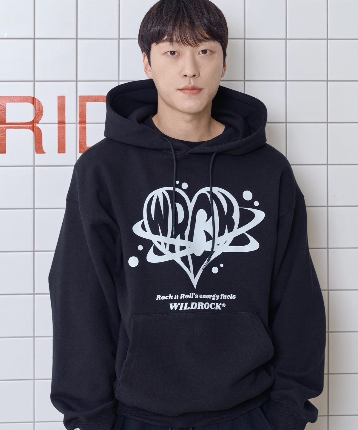 와일드락(WILDROCK) 하트 행성 후드_블랙
