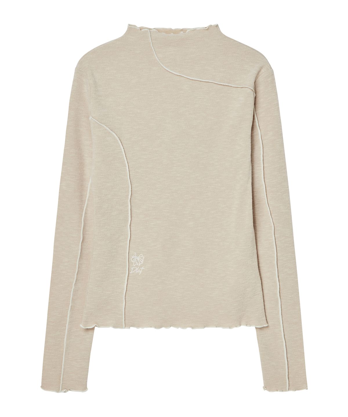 델리센트(DELICCENT) 라인 하프넥 폴라티 [BEIGE]