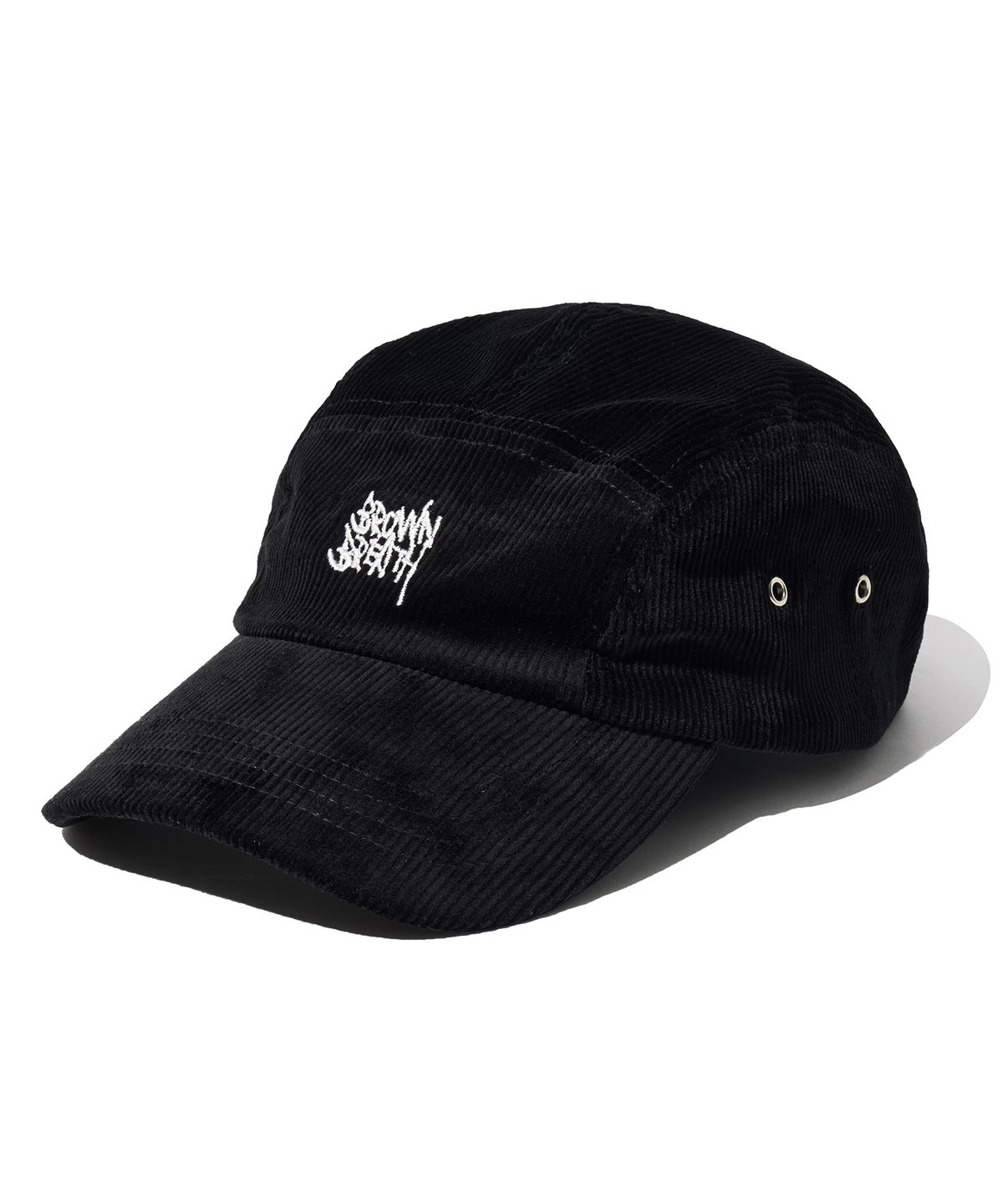 브라운브레스 키즈(BROWNBREATH KIDS) KIDS TAG CORDUROY CAMP CAP - BLACK
