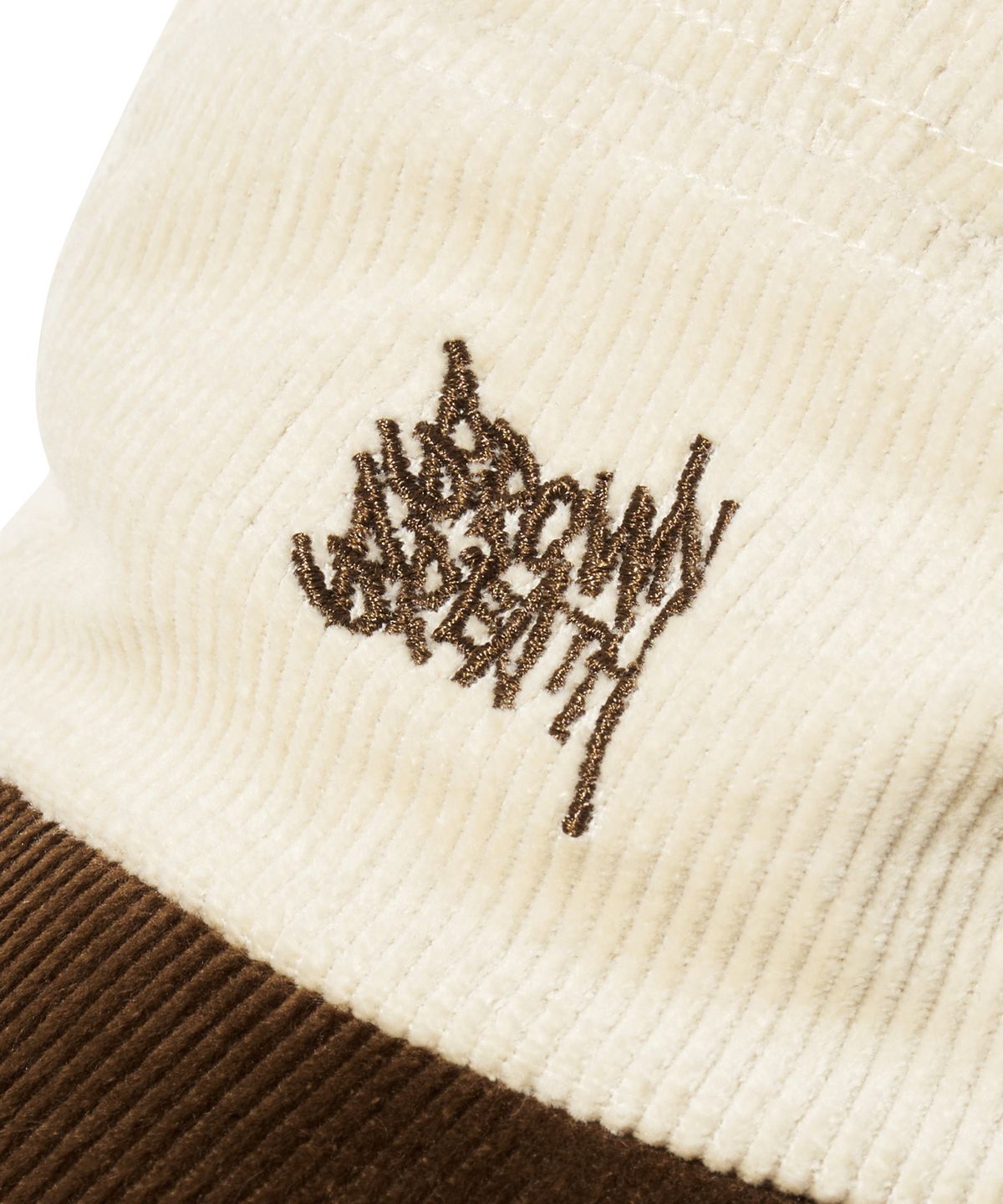 브라운브레스 키즈(BROWNBREATH KIDS) KIDS TAG CORDUROY CAMP CAP - IVORY