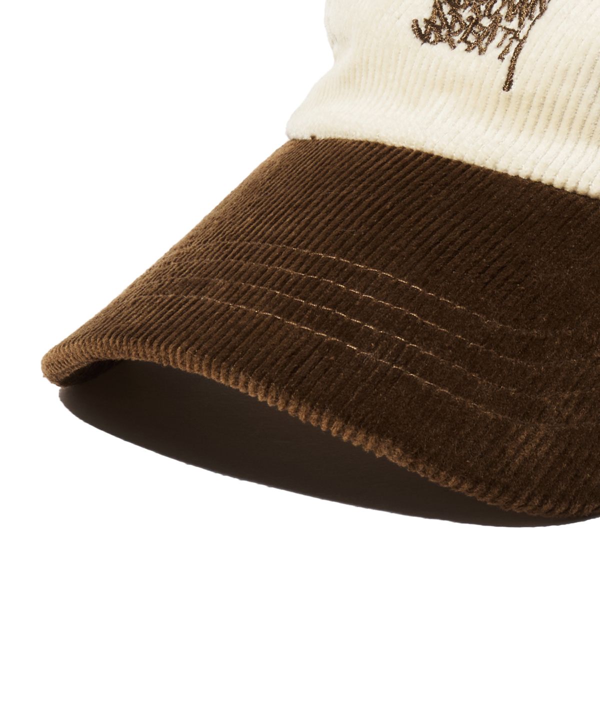 브라운브레스 키즈(BROWNBREATH KIDS) KIDS TAG CORDUROY CAMP CAP - IVORY