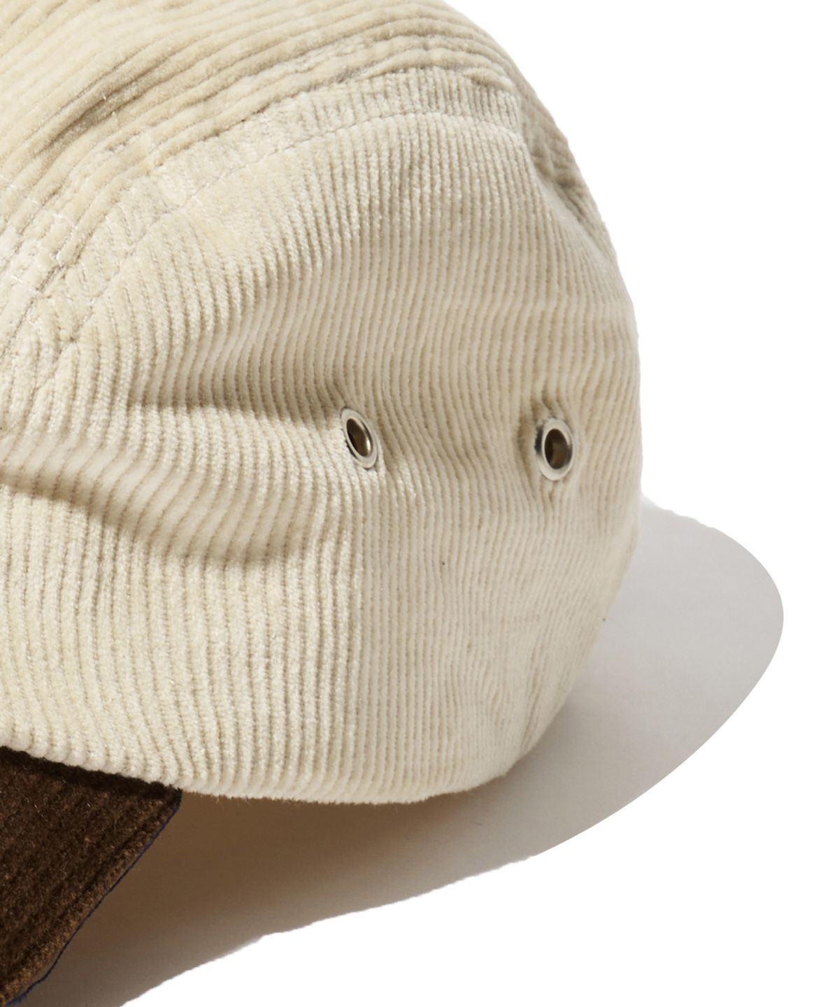 브라운브레스 키즈(BROWNBREATH KIDS) KIDS TAG CORDUROY CAMP CAP - IVORY