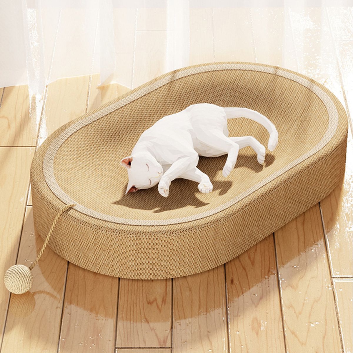 개과천선(GAEKWACHEONSUN) 어몽드 리샌디 고양이 스크래쳐 침대 방석