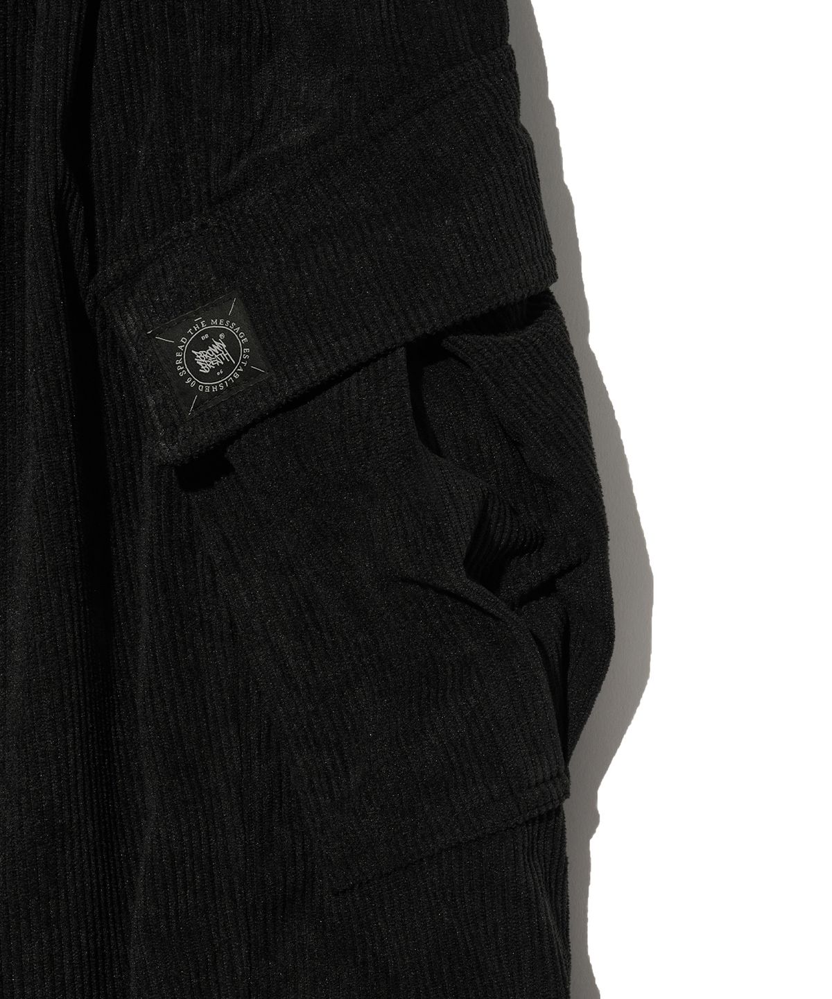 브라운브레스 키즈(BROWNBREATH KIDS) KIDS TAG CORDUROY POCKET PANTS - BLACK