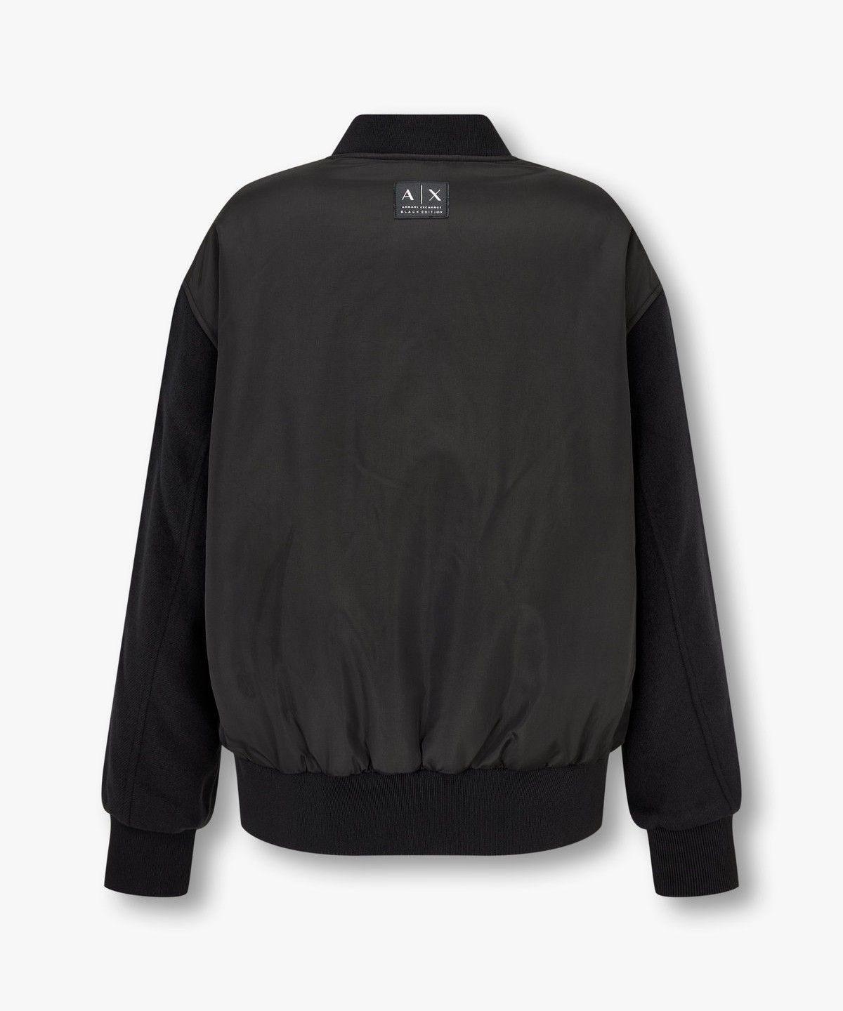 아르마니 익스체인지(ARMANI EXCHANGE) 여성 울 블렌드 블루종 자켓_블랙 A424310526