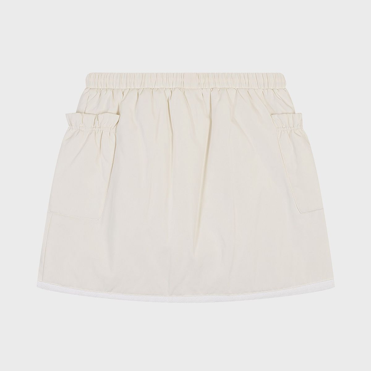 델리센트(DELICCENT) 패딩 미니 스커트 [IVORY]