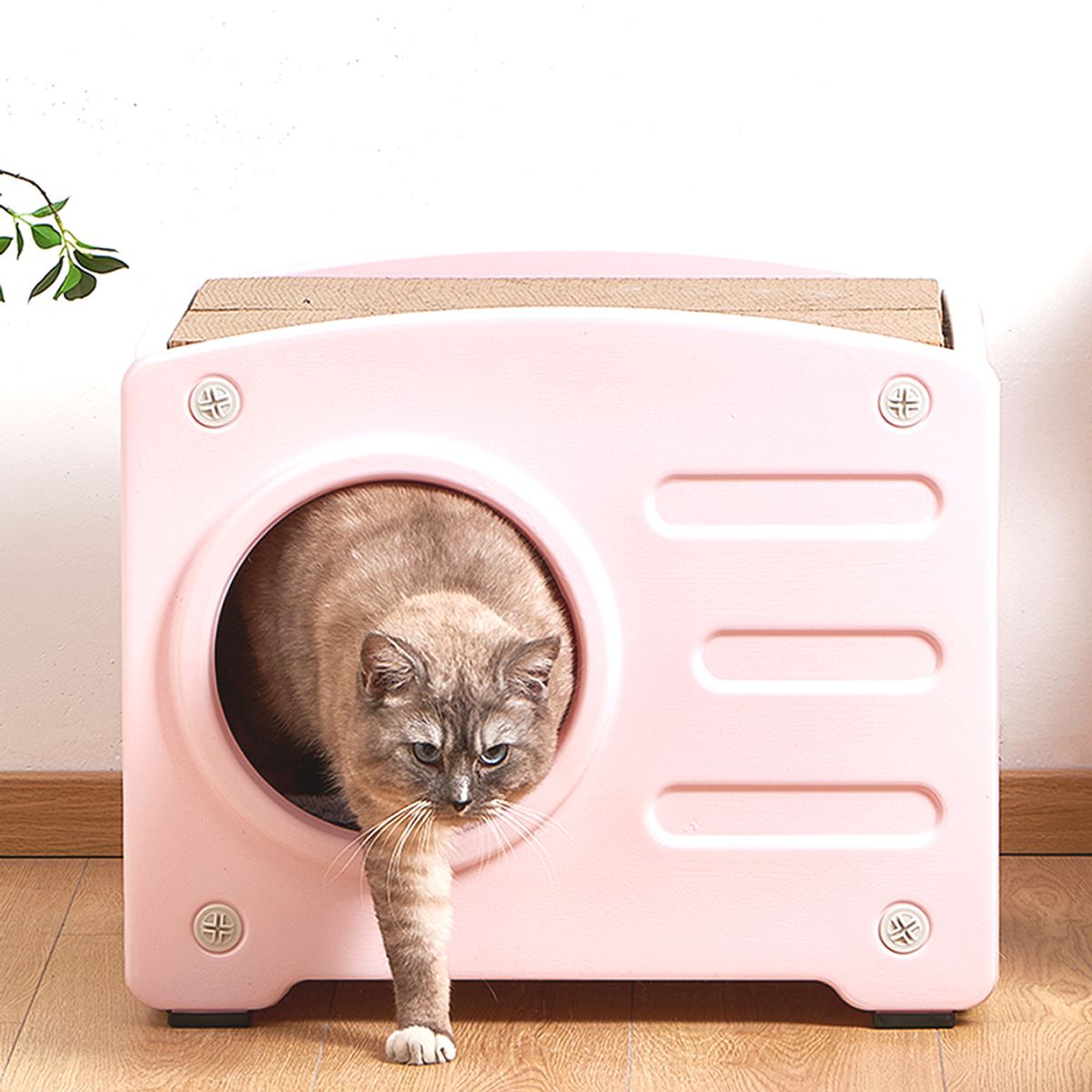 개과천선(GAEKWACHEONSUN) 사각 캣크래쳐 고양이 스크래쳐 하우스