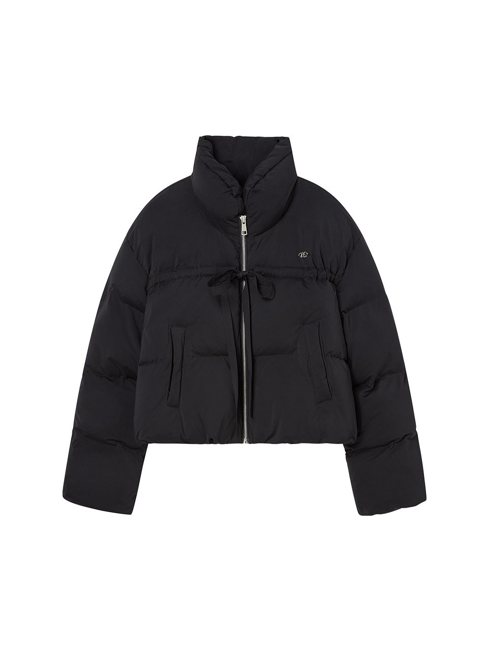 MUSINSA公式 | DELICCENT リボンハイネックプファー [ブラック]