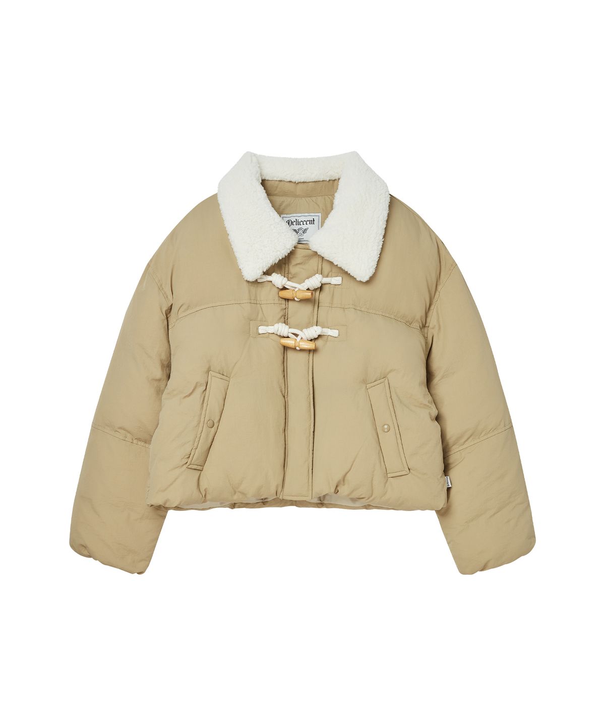 델리센트(DELICCENT) 시어링 퍼카라 푸퍼 [BEIGE]
