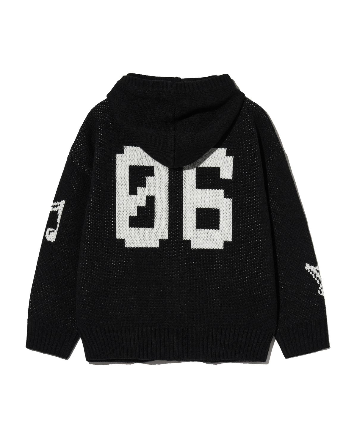 브라운브레스 키즈(BROWNBREATH KIDS) KIDS BB KNIT ZIP UP - BLACK