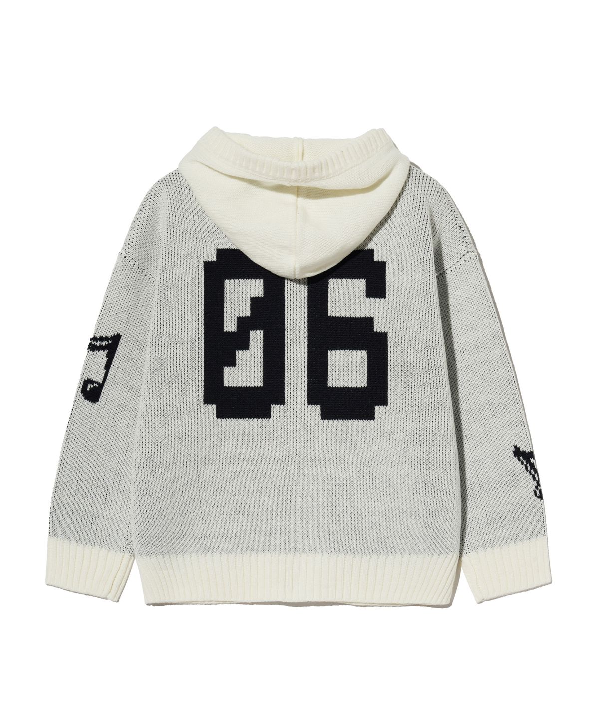 브라운브레스 키즈(BROWNBREATH KIDS) KIDS BB KNIT ZIP UP - IVORY