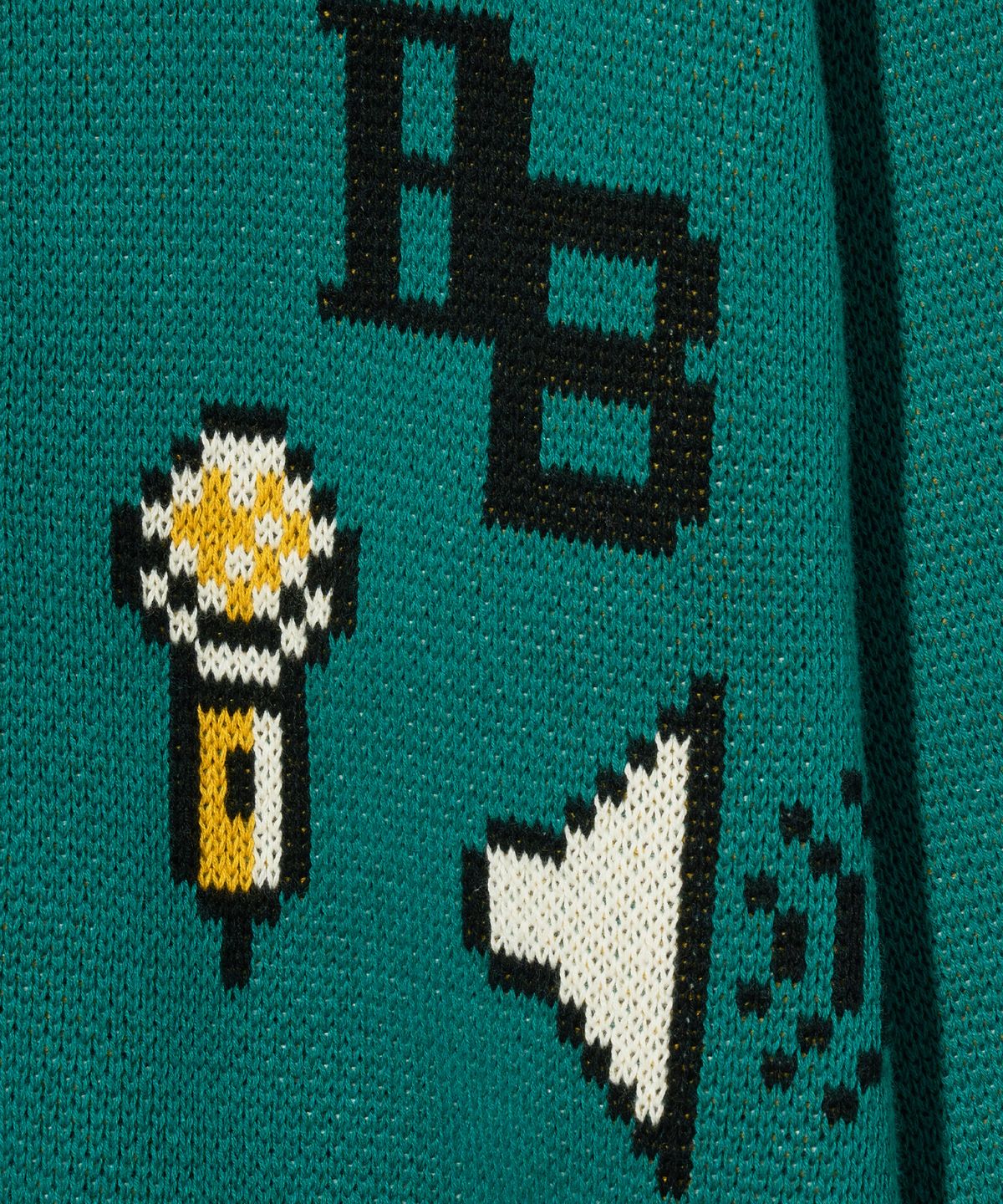 브라운브레스 키즈(BROWNBREATH KIDS) KIDS INSTRUMENTAL KNIT ZIP UP - MINT
