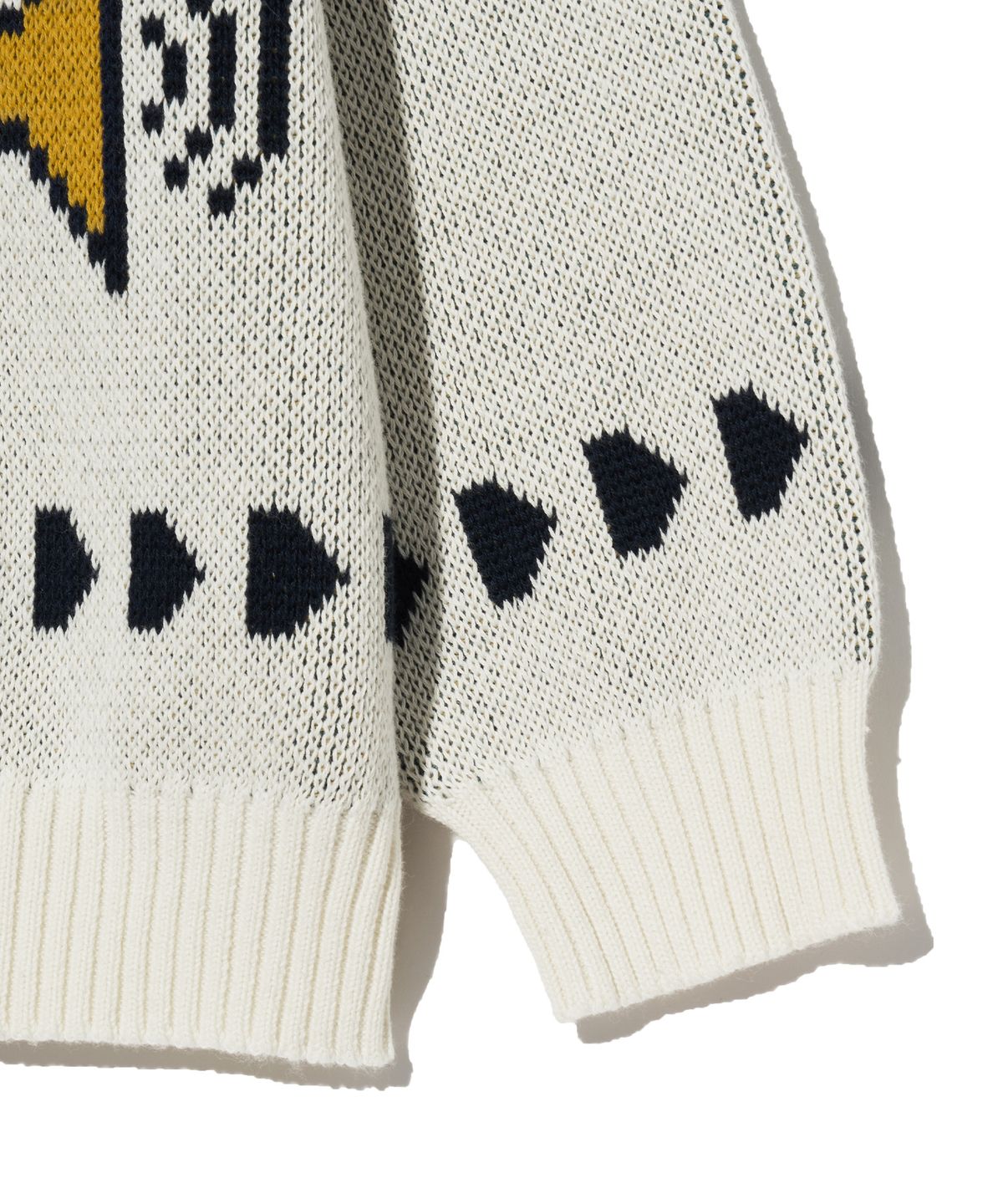 브라운브레스 키즈(BROWNBREATH KIDS) KIDS INSTRUMENTAL KNIT ZIP UP - IVORY