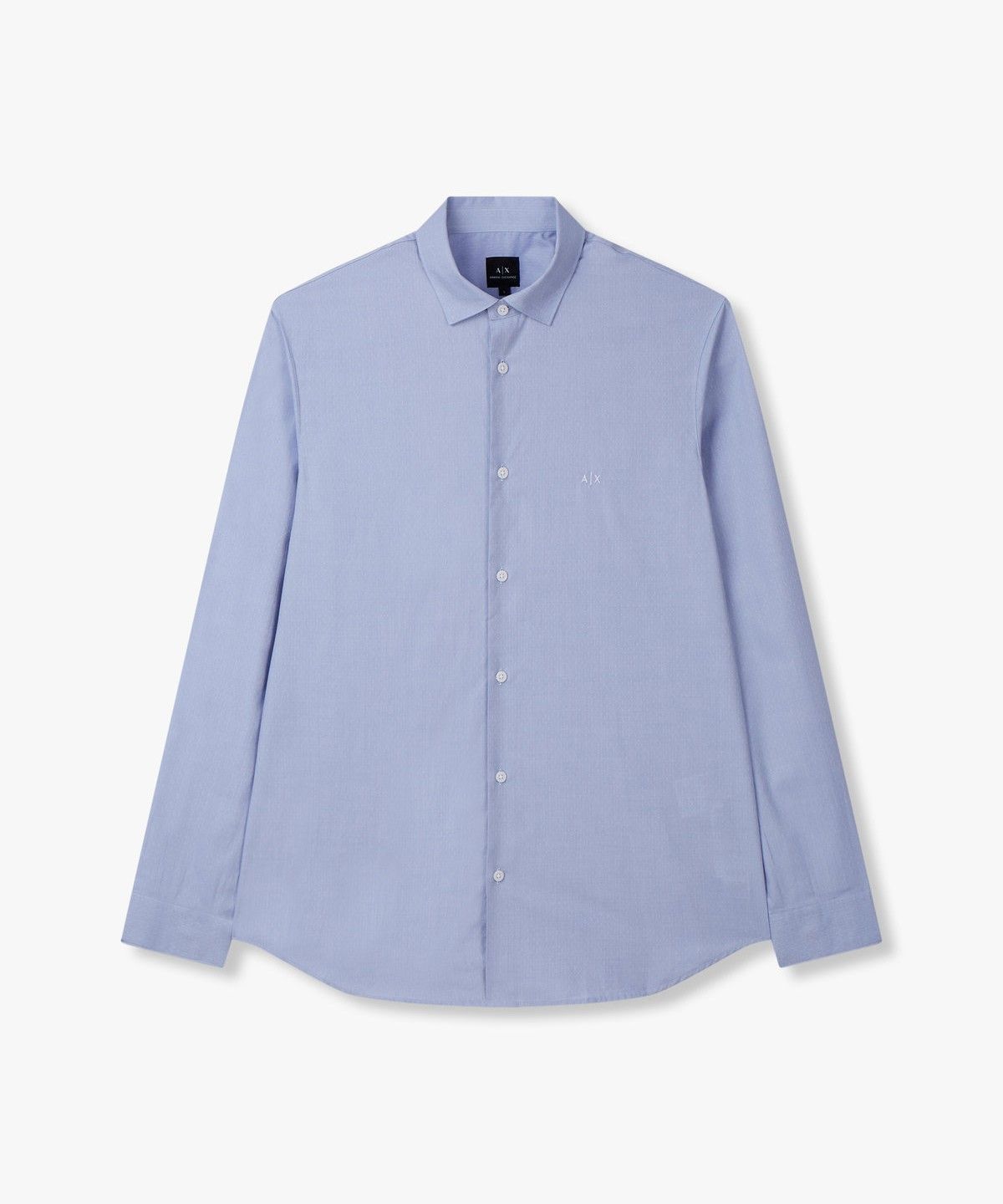 아르마니 익스체인지(ARMANI EXCHANGE) 남성 도트 패턴 자수 로고 셔츠_라이트 블루 A414320007