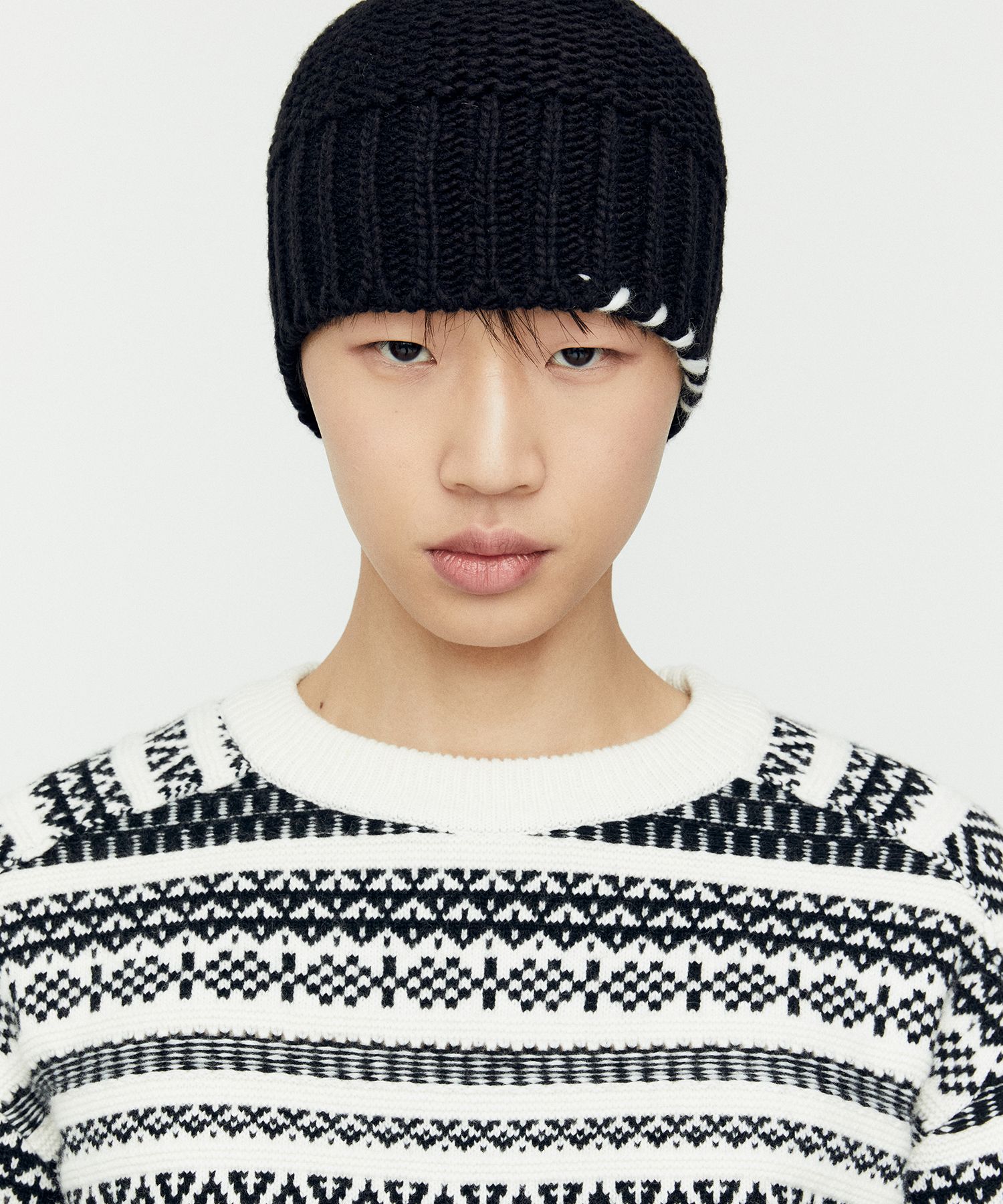 MUSINSA公式 | ANDERSSON BELL Milano Wool Beanie aaa419m(BLACK)