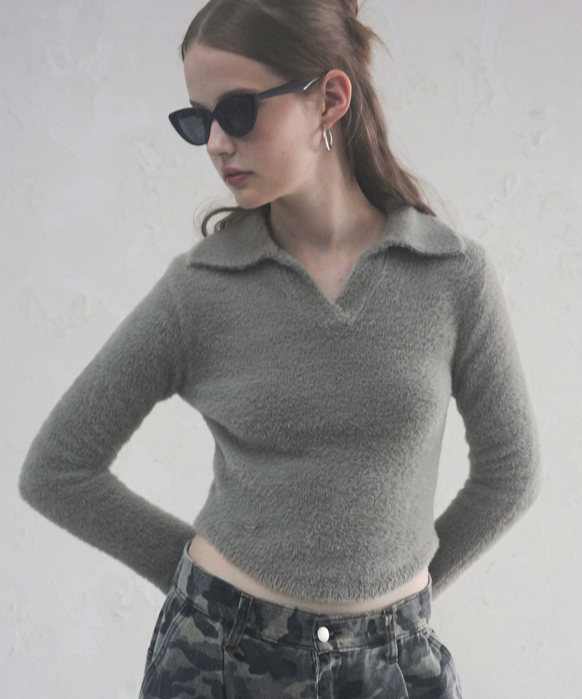 어반드레스(AVANDRESS) Jace Collar Round Knit - 5COL