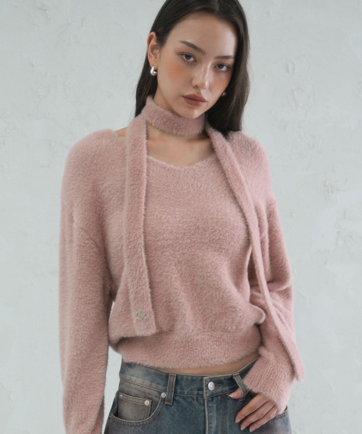 어반드레스(AVANDRESS) Lily Muffler Set Knit - 5COL