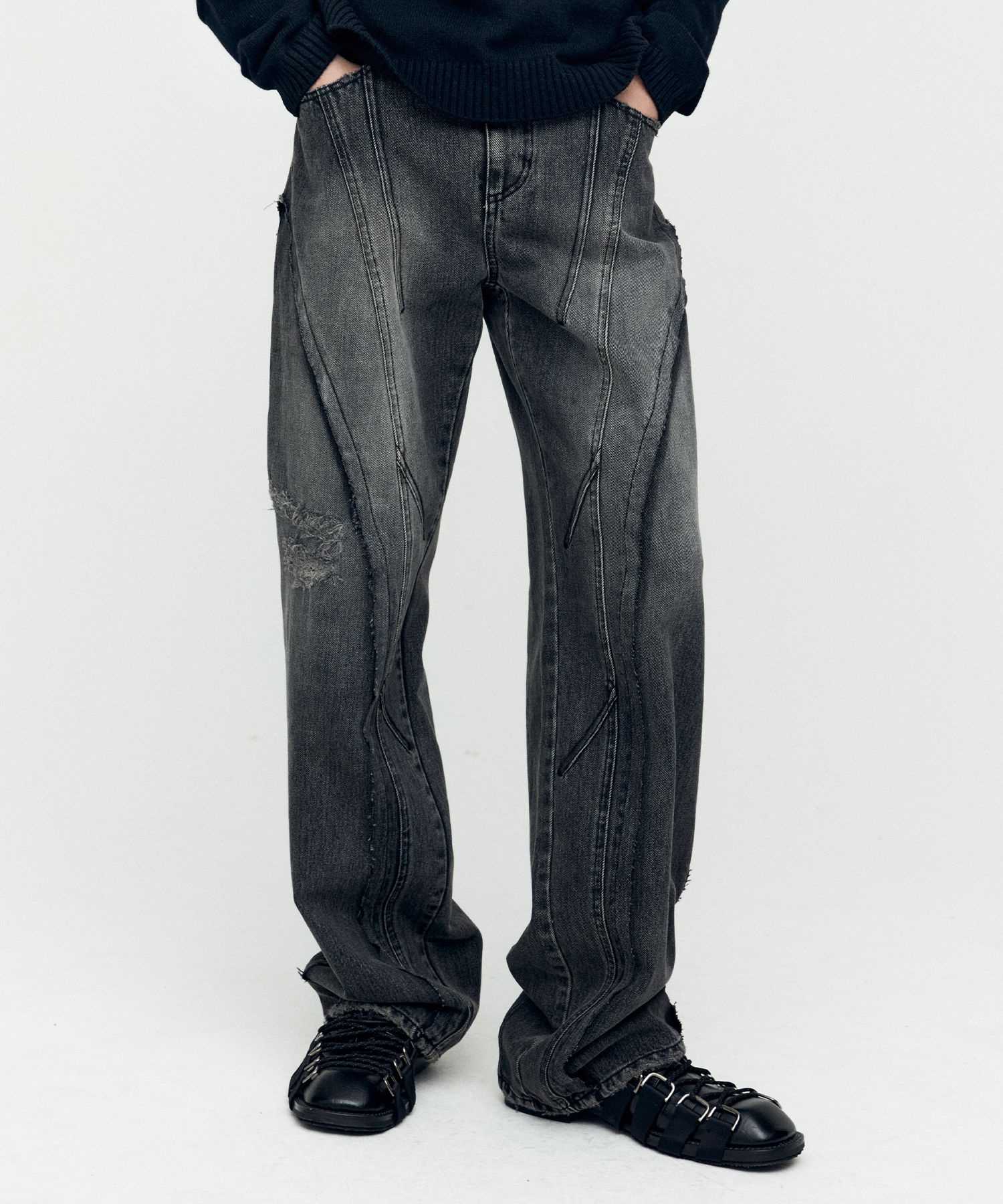 MUSINSA公式 | ANDERSSON BELL Panel Carpenter Wide Leg Jeans