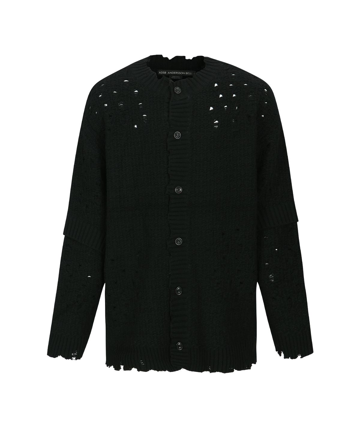 앤더슨벨(ADSB ANDERSSON BELL) 로겐 울 롱 가디건 atb1156m(BLACK)