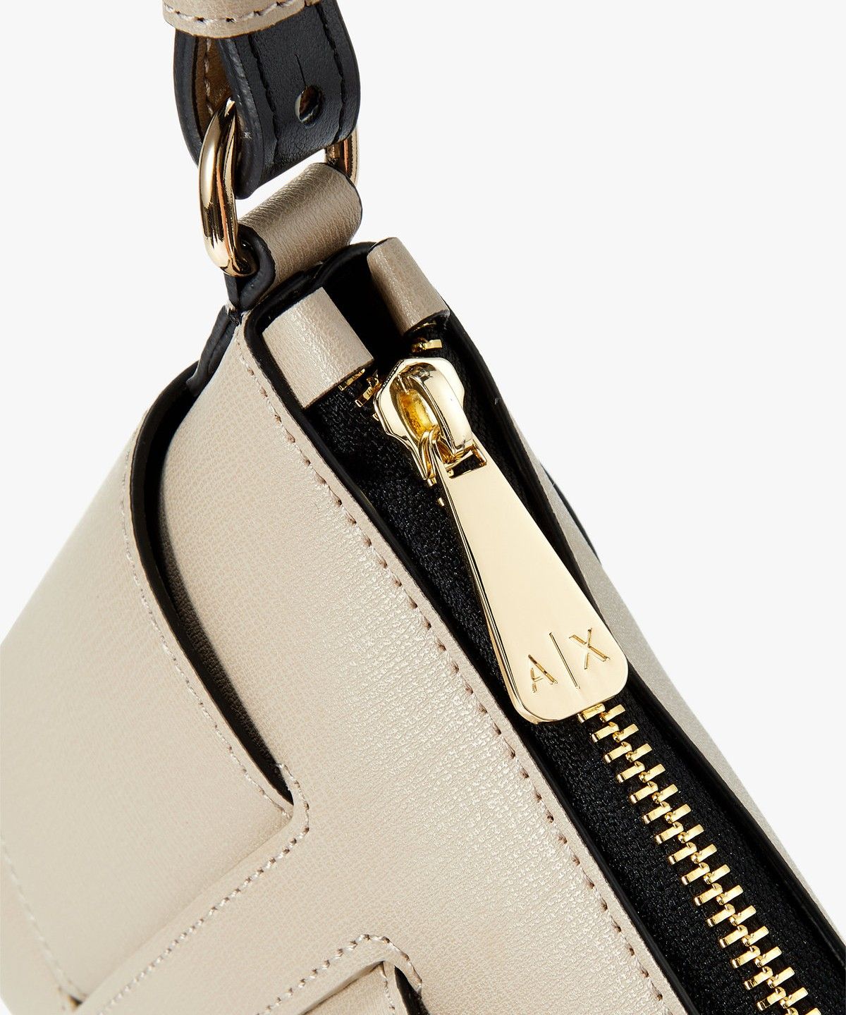아르마니 익스체인지(ARMANI EXCHANGE) 여성 스퀘어 로고 벨트 숄더백_베이지 A424370510