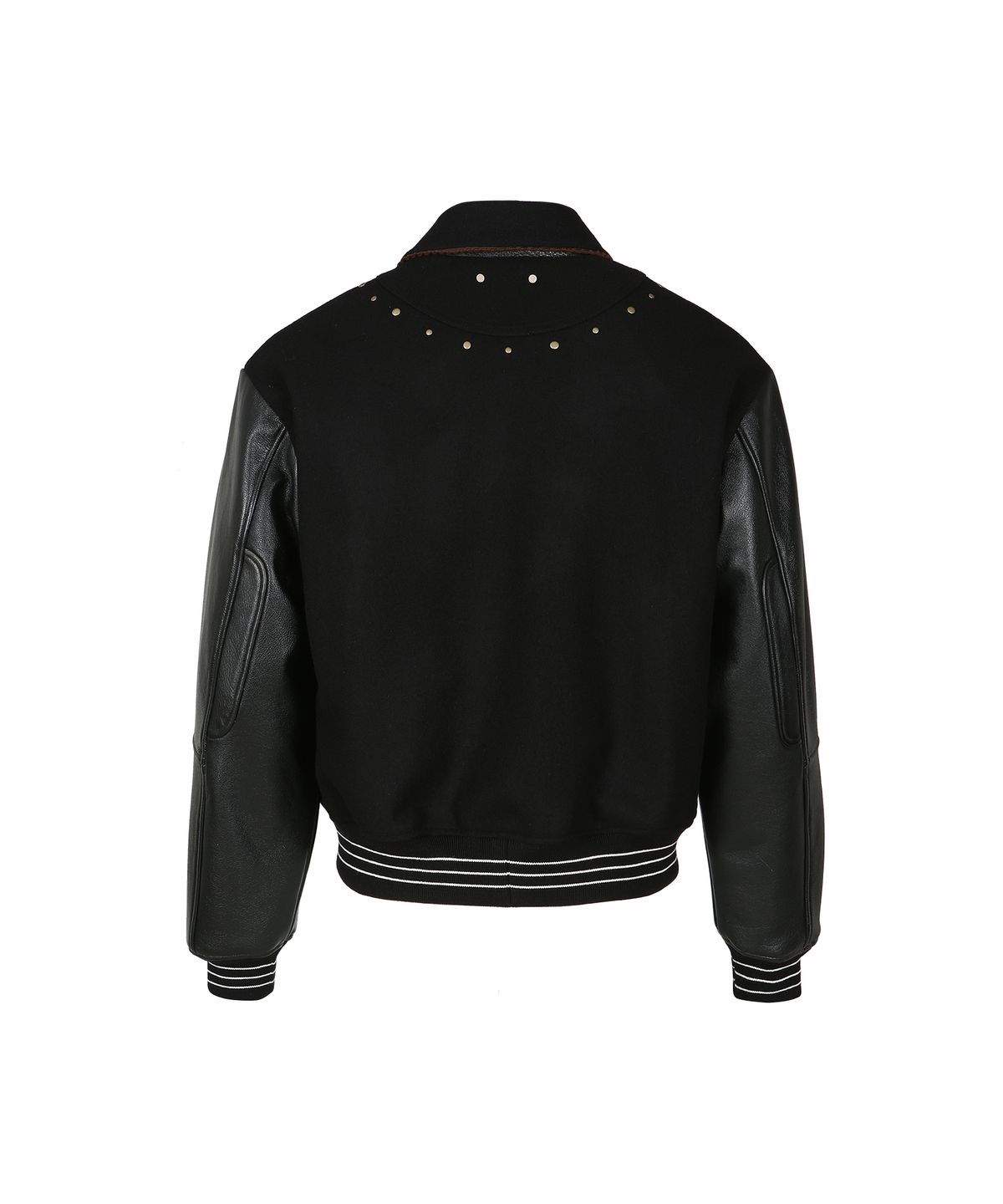 앤더슨벨(ADSB ANDERSSON BELL) A 패치 울 & 레더 바시티 자켓 awa691m(BLACK)