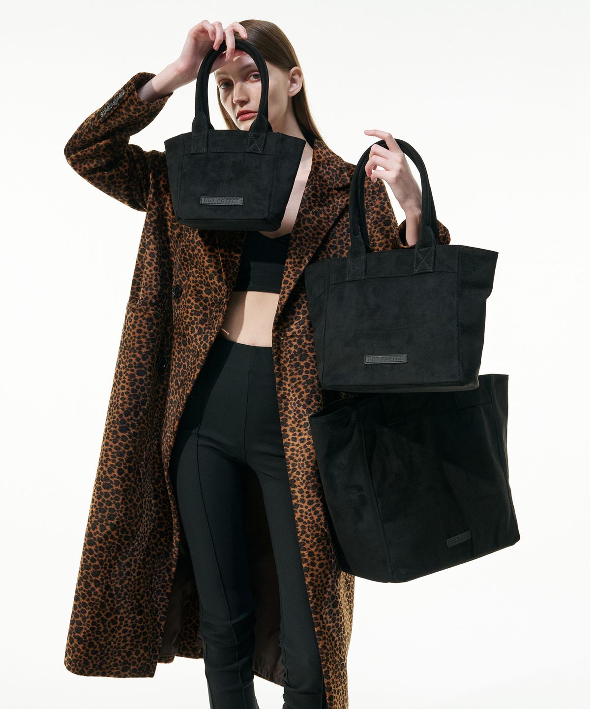 델코퍼(DER KOFFER) SHOPPER SUEDE [BLACK EDITION]-MINI