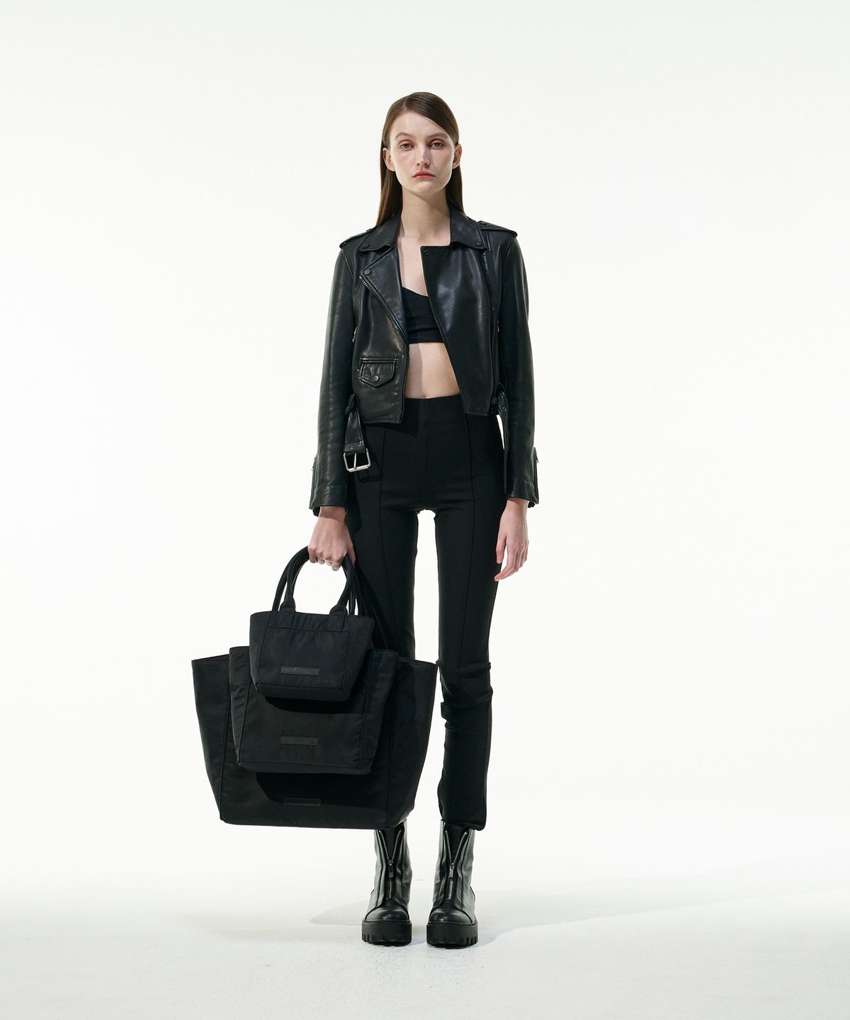 델코퍼(DER KOFFER) SHOPPER NYLON [BLACK EDITION]_MINI