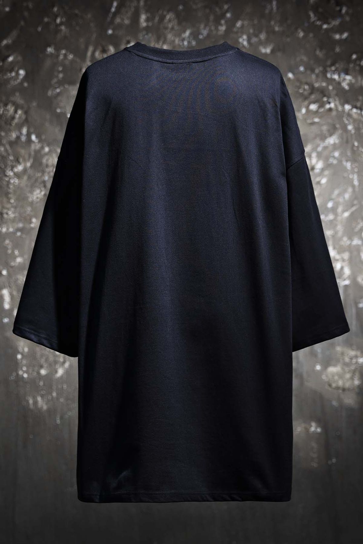 키르티무카(KIRTIMUKHA) 로고 패치 10XL 오버사이즈 티셔츠 블랙