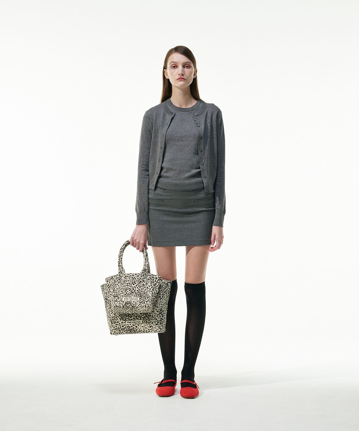 델코퍼(DER KOFFER) SHOPPER LEOPARD [IVORY]_MD