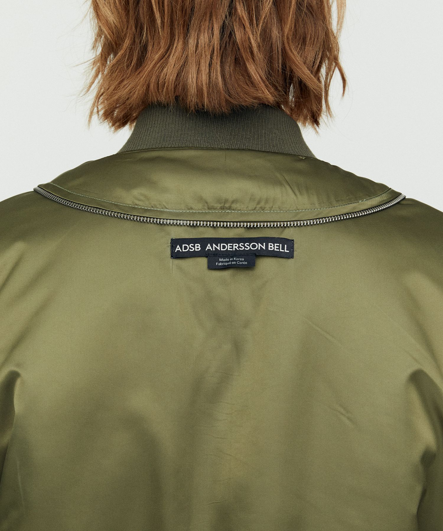 MUSINSA | ANDERSSON BELL Unisex mesh sleeve bomber jacket