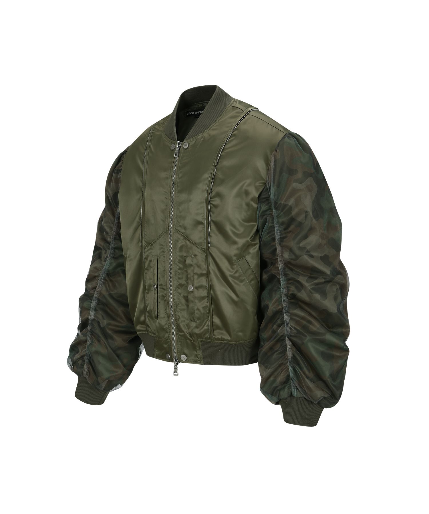 MUSINSA | ANDERSSON BELL Unisex mesh sleeve bomber jacket