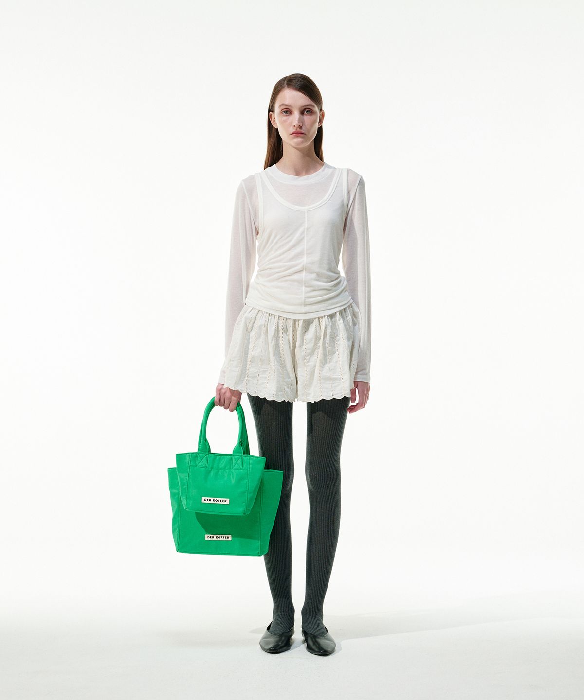 델코퍼(DER KOFFER) SHOPPER NYLON [GREEN]_MINI