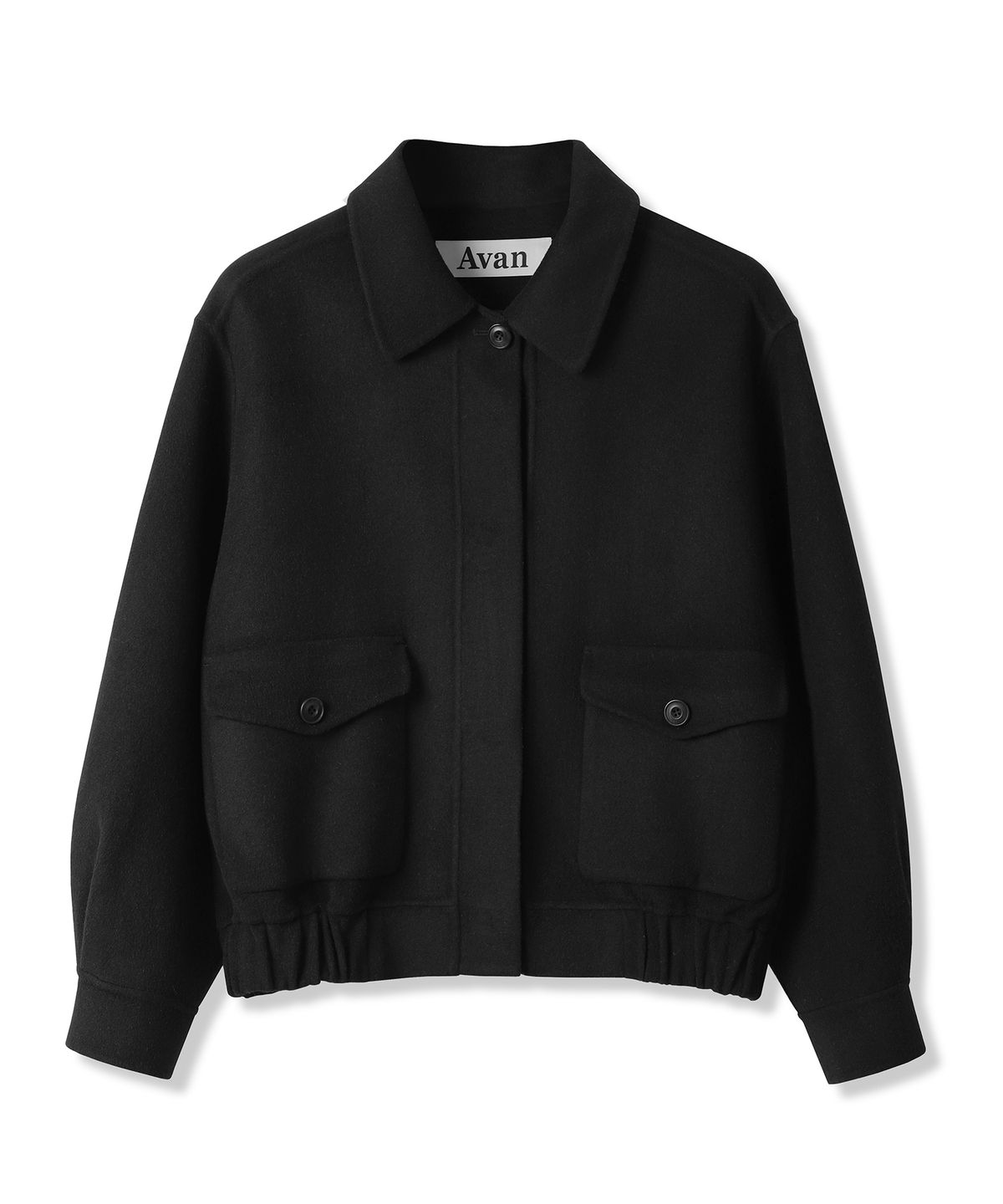 어반드레스(AVANDRESS) Modern Wool Collar Jacket BLACK