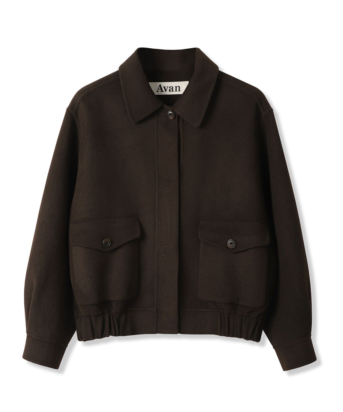 어반드레스(AVANDRESS) Modern Wool Collar Jacket BLACK