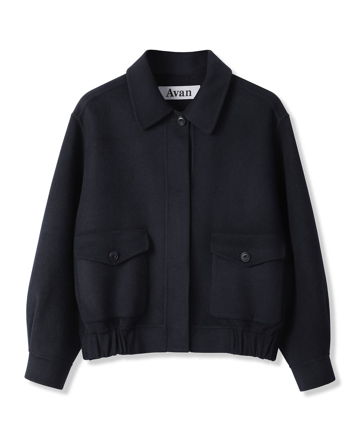 어반드레스(AVANDRESS) Modern Wool Collar Jacket BLACK