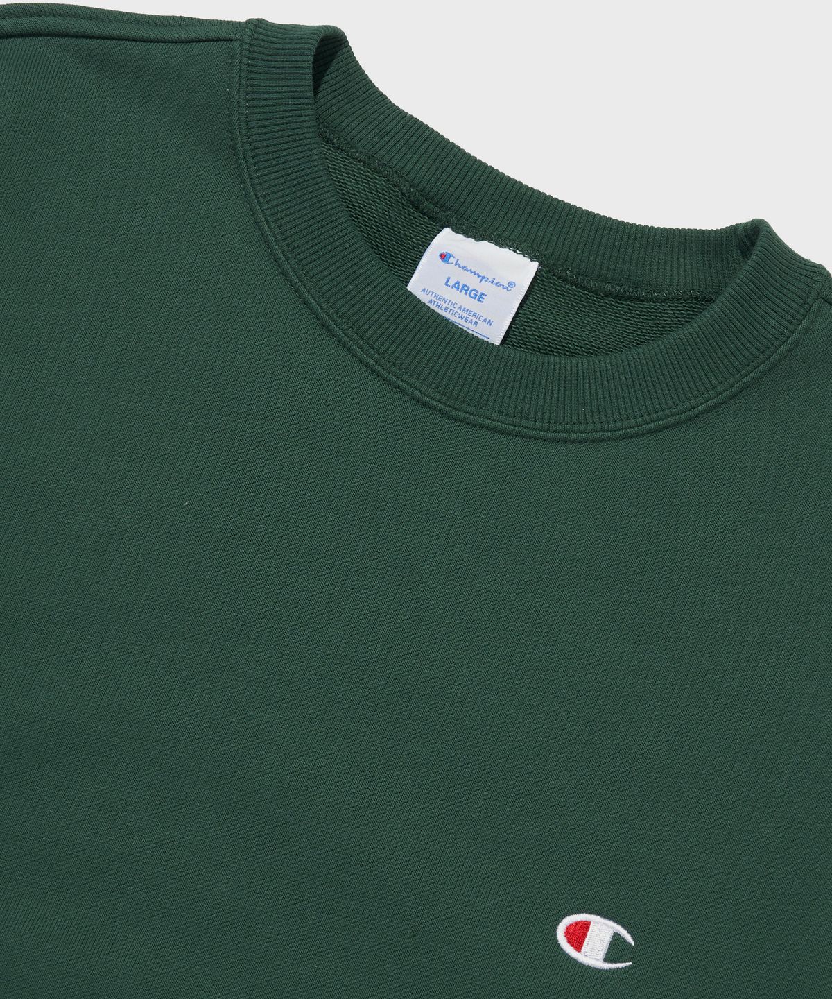 챔피온(CHAMPION) C로고 크루넥 스웨트셔츠 Dark Green