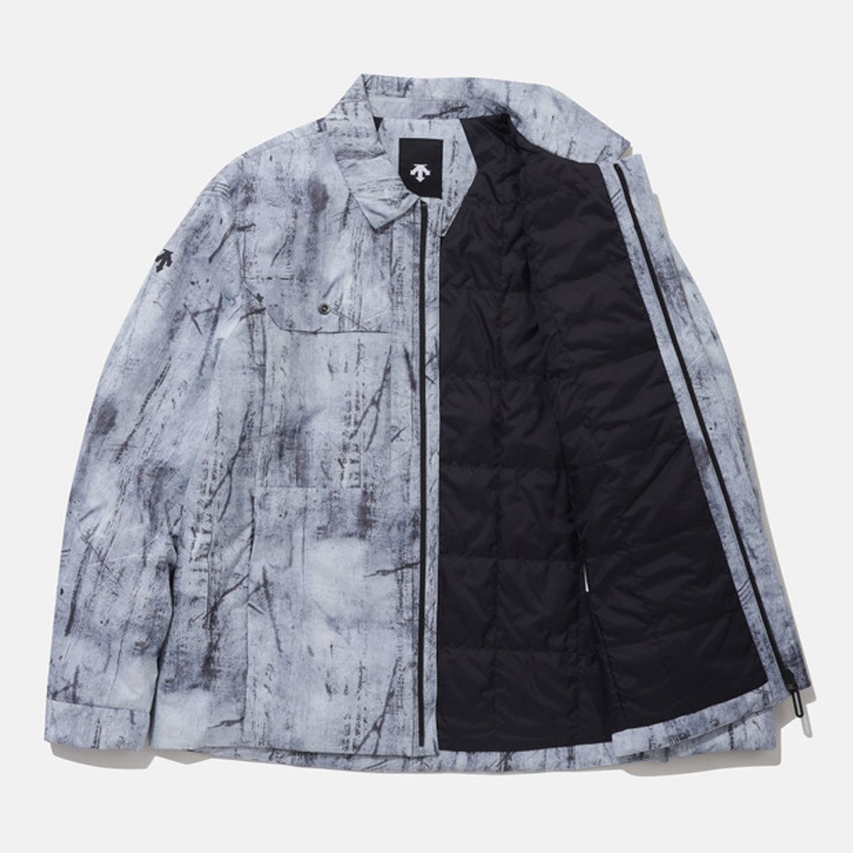 데상트(DESCENTE) [DUALIS] 패딩 셔츠 자켓 패턴(SP321DPD94)