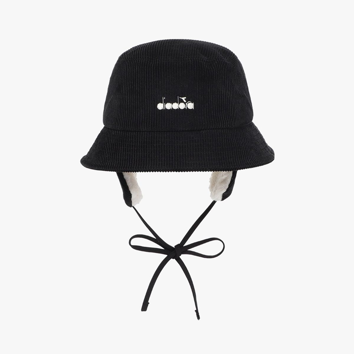 디아도라(diadora) 이어 플랫 버킷햇 BLACK