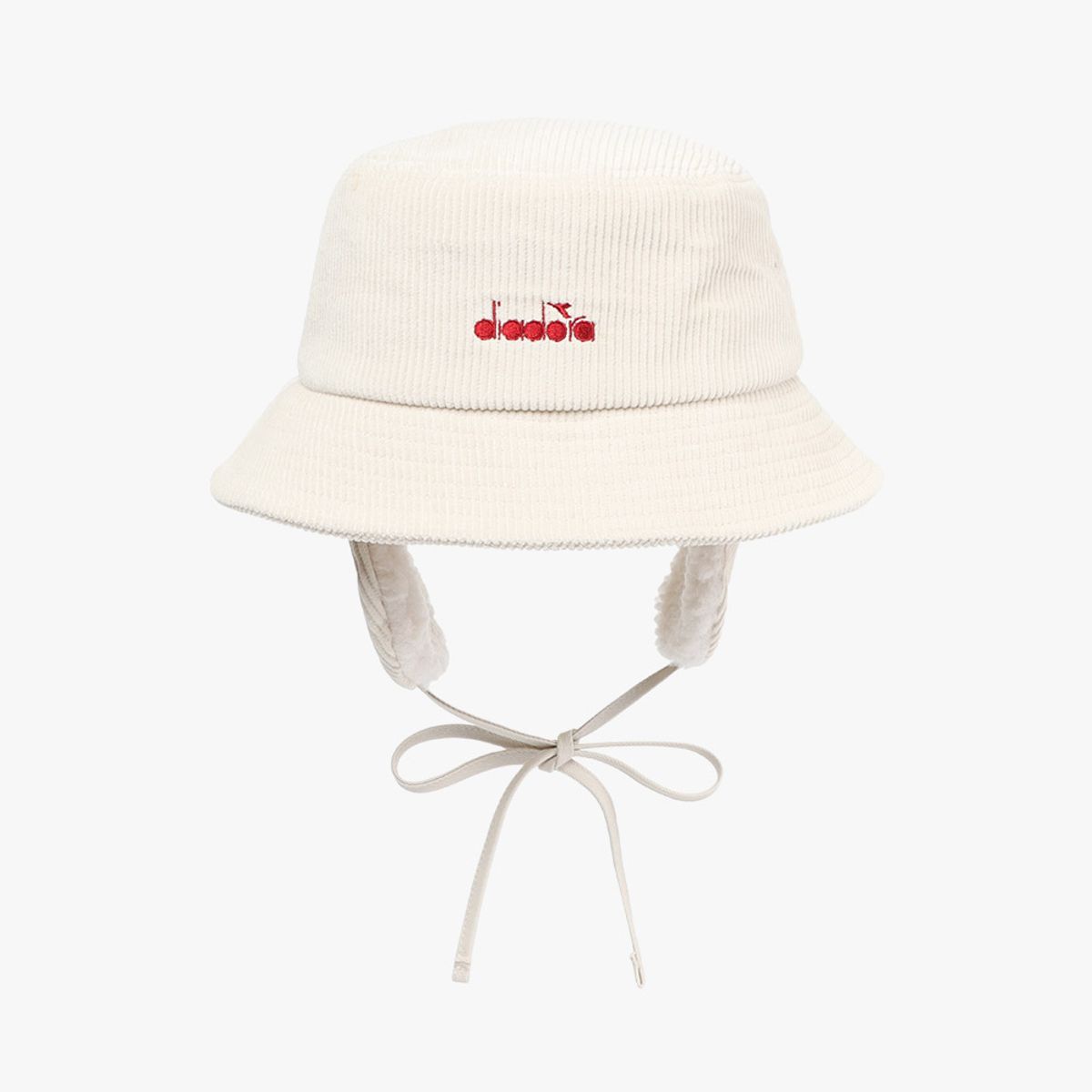 디아도라(diadora) 이어 플랫 버킷햇 IVORY