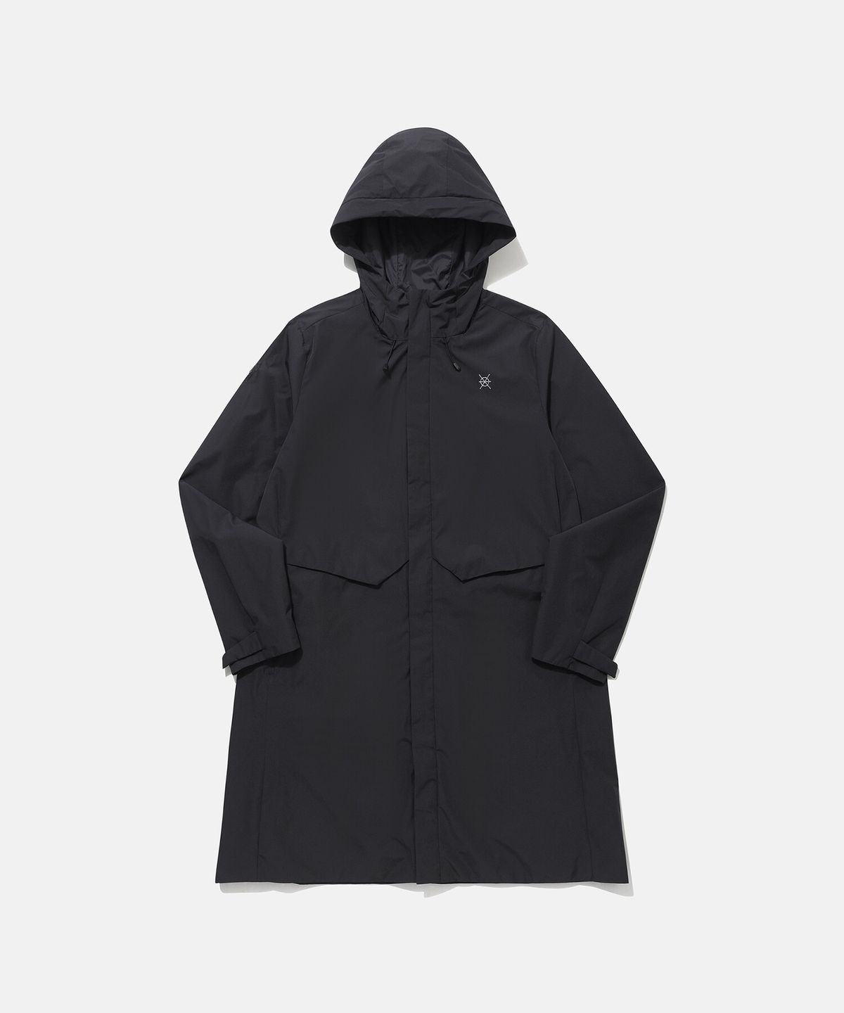 데상트(DESCENTE) [DUALIS] 여성 안감형 롱 웨더 코트 블랙(SP312DJK92)