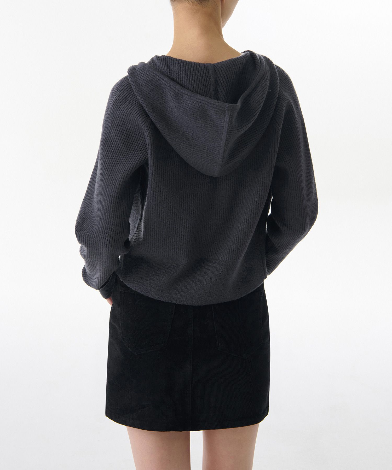 MUSINSA | MUSINSA STANDARD WOMAN Women's Ribbed Slim Knit Hooded