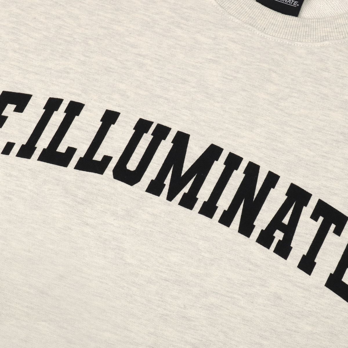 필루미네이트(FILLUMINATE) [FW]오버핏 아치 로고 스웨트 셔츠-오트밀