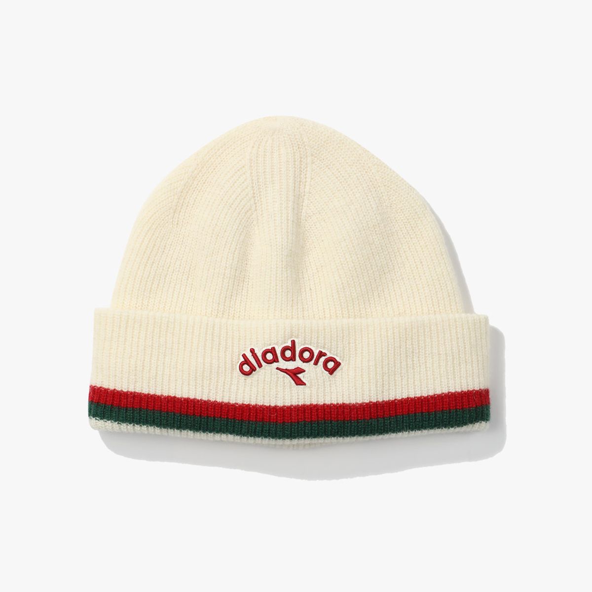 디아도라(diadora) 아치 로고 비니 IVORY