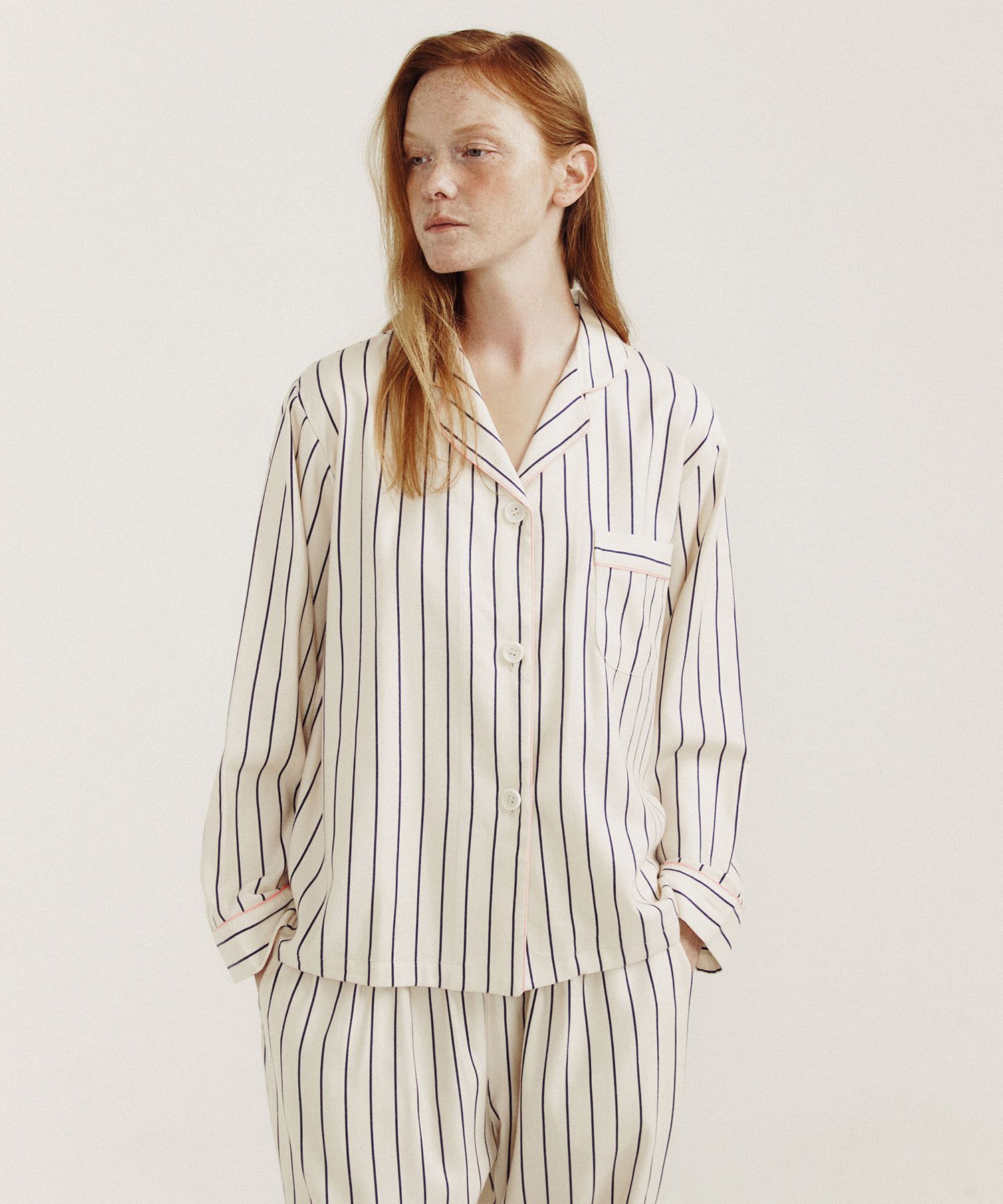 ◆JO'S LOUNGE◆ Warm Modal couple Leeds Pajama Set Twopiece WARM MODAL] (w) Leeds Lounge Two-piece - JO'S LOUNGE