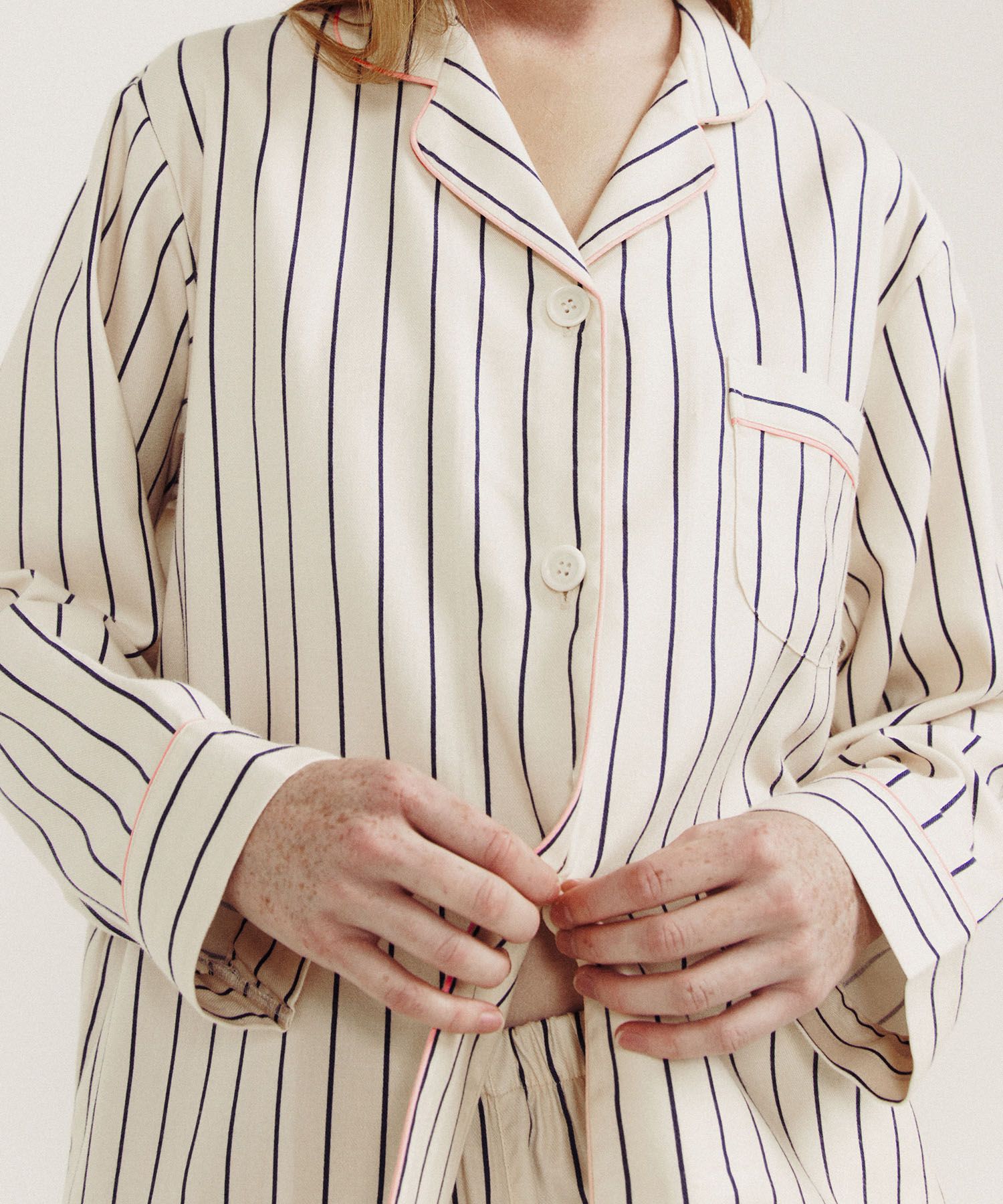 MUSINSA公式 | JO'S LOUNGE [Warm Modal] (couple) Derby Pajama Set