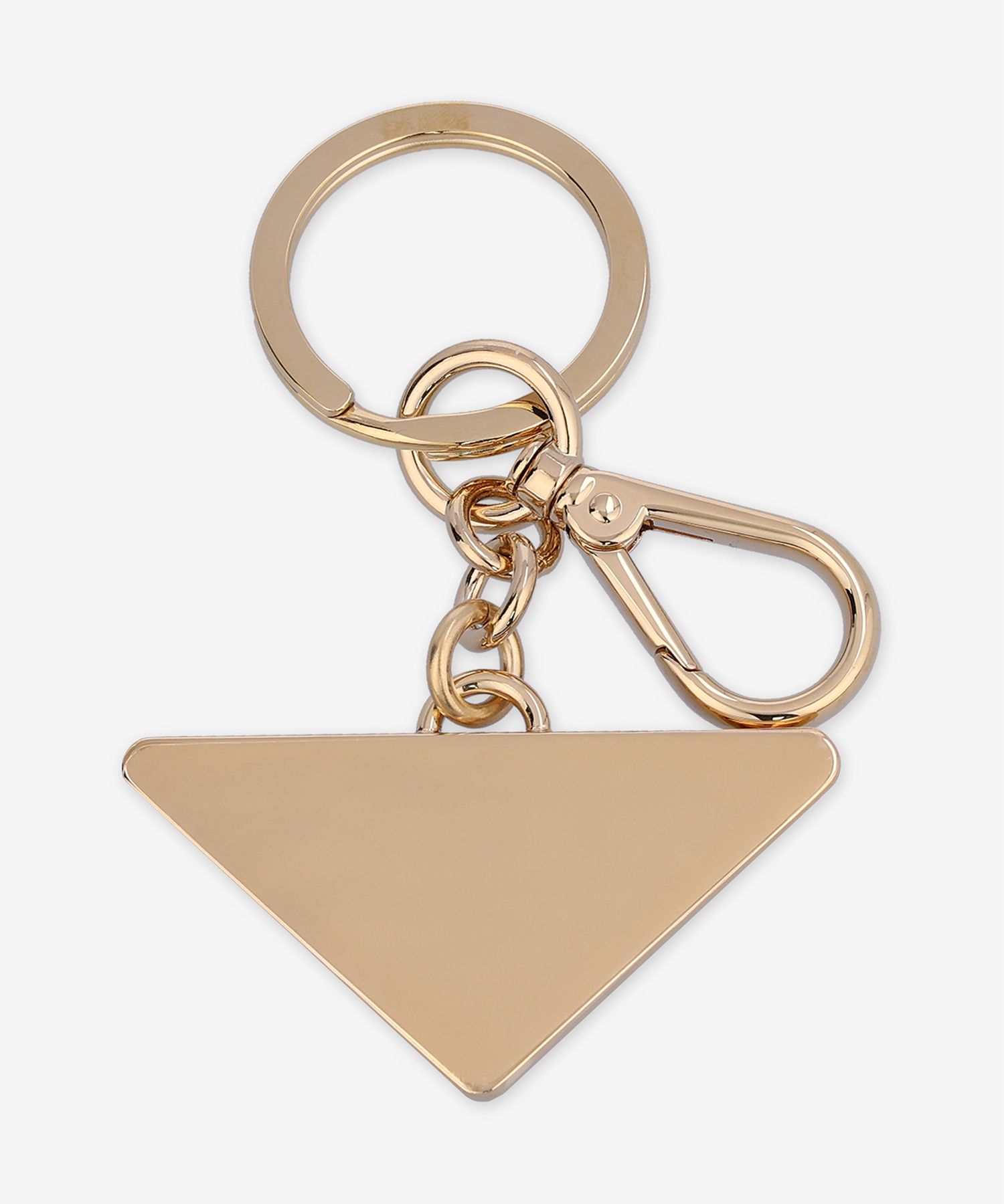 ★PRADA★ Triangle Logo Keyring Gold Black 1PS05766AF019F 1P MUSINSA | PRADA Triangle Logo Keyring - Gold:Black